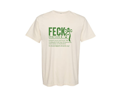 brand:Comfort Colors|color:Ivory|Feck Irish St Patricks 4 Graphic T-Shirt