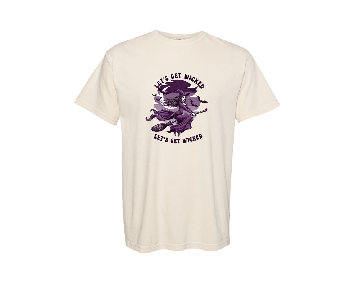 brand:Comfort Colors|color:Ivory|Lets Get Wicked 2 Graphic T-Shirt