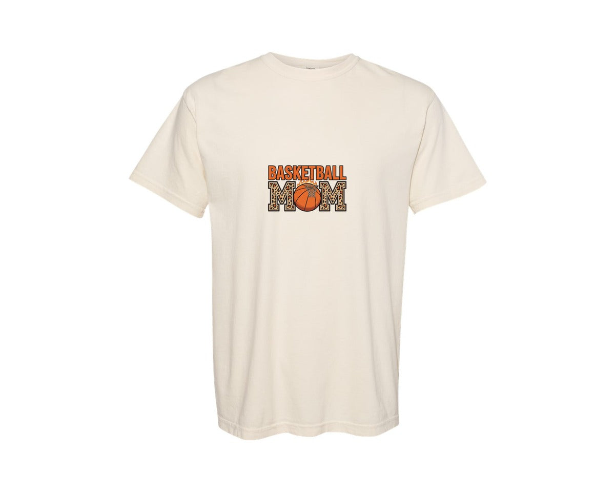 brand:Comfort Colors|color:Ivory|Worlds Best Basketball Mom T Shirt Graphic T-Shirt