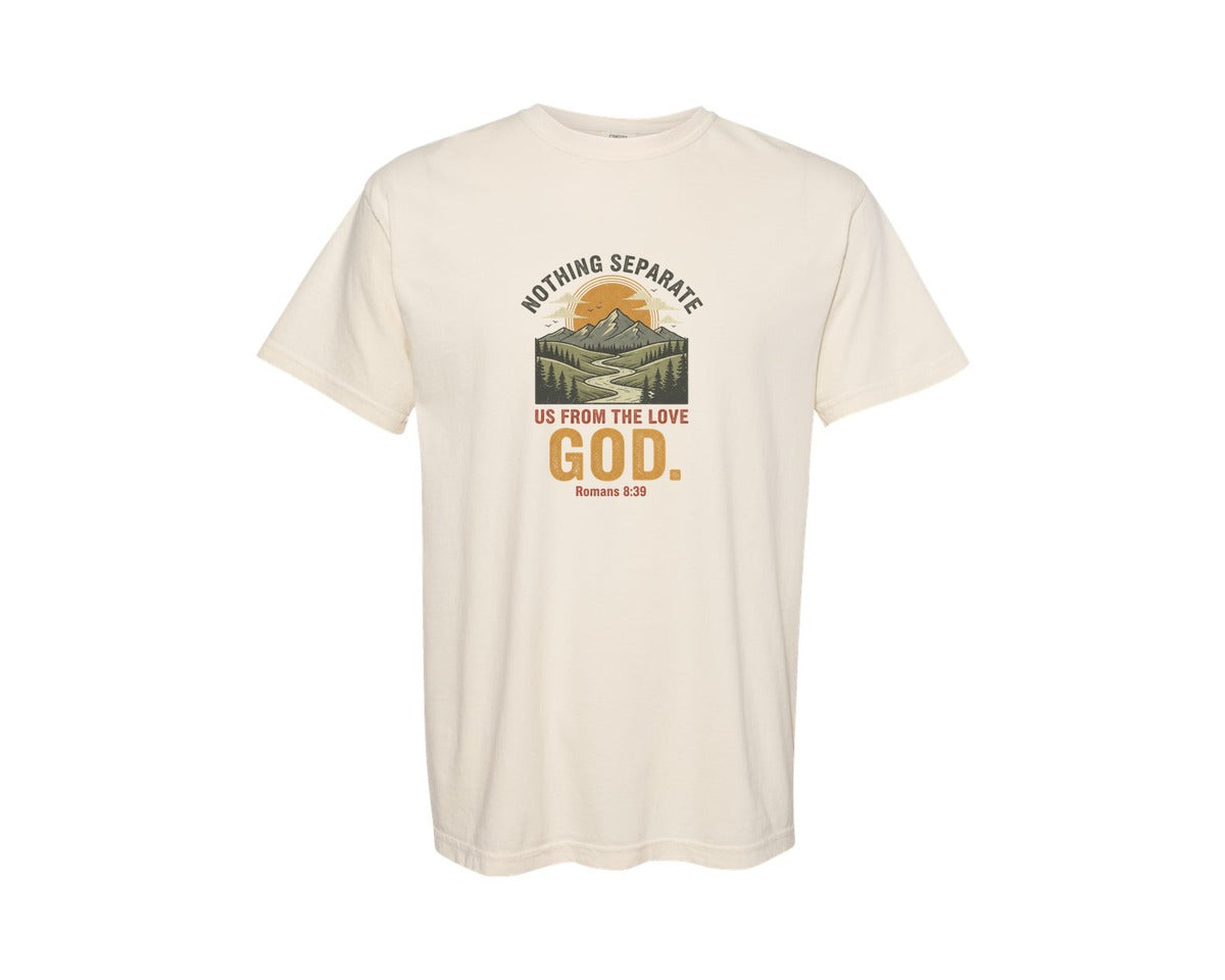 brand:Comfort Colors|color:Ivory|Nothing Can Separate Us Romans 839 Graphic T-Shirt