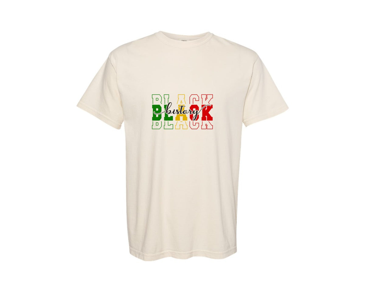 brand:Comfort Colors|color:Ivory|Black History 3 Graphic T-Shirt