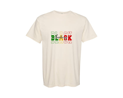 brand:Comfort Colors|color:Ivory|Black History 3 Graphic T-Shirt