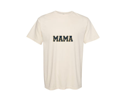 brand:Comfort Colors|color:Ivory|Baseball Mama Graphic Design With Stitch Graphic T-Shirt