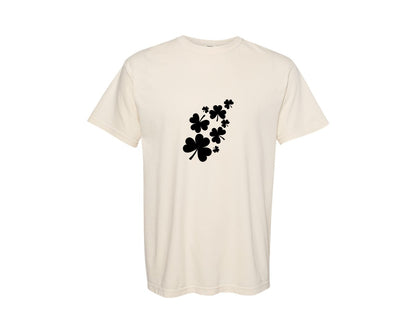 brand:Comfort Colors|color:Ivory|St Patricks Day Shamrock Heart 11 Graphic T-Shirt