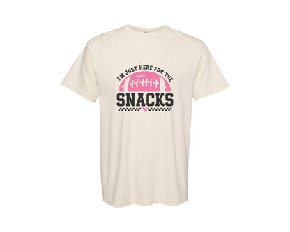 brand:Comfort Colors|color:Ivory|Im Just Here For The Snacks 4 Graphic T-Shirt
