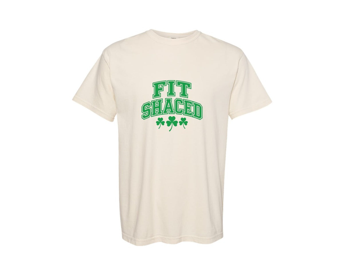 brand:Comfort Colors|color:Ivory|Fit Shaced Funny St Patricks Day Graphic T-Shirt