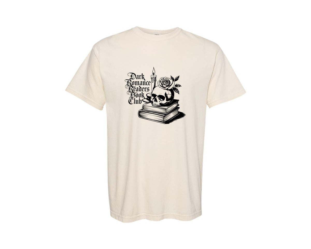 brand:Comfort Colors|color:Ivory|Dark Romance Readers Book Club T Shi Graphic T-Shirt