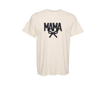 brand:Comfort Colors|color:Ivory|Coquette Mama Latch Hook Yarn Faux 6 Graphic T-Shirt