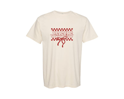 brand:Comfort Colors|color:Ivory|Love Like Jesus Valentine Christian Graphic T-Shirt