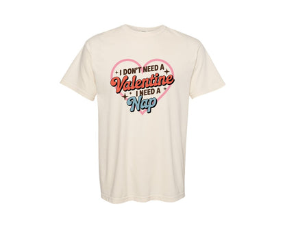 brand:Comfort Colors|color:Ivory|Funny Anti Valentine T Shirt Graphic T-Shirt
