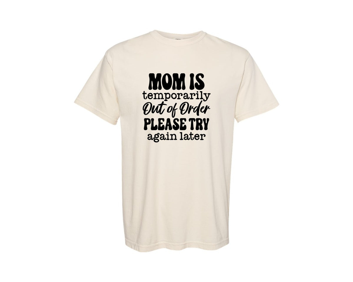 brand:Comfort Colors|color:Ivory|Funny Mom Saying Motherhood Graphic T-Shirt