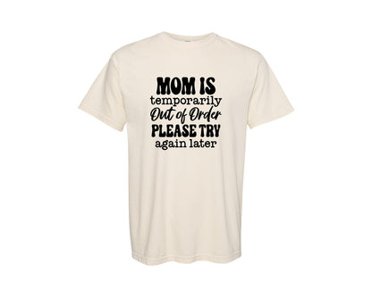 brand:Comfort Colors|color:Ivory|Funny Mom Saying Motherhood Graphic T-Shirt