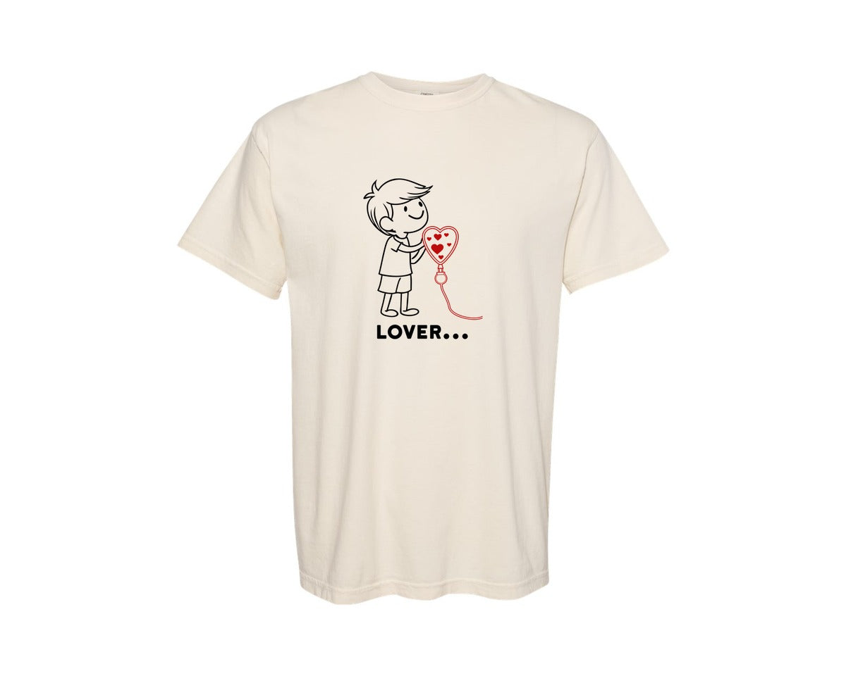 brand:Comfort Colors|color:Ivory|Valentines Day Couple Mug Design 2 Graphic T-Shirt