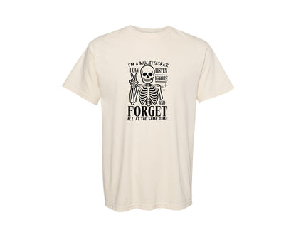 brand:Comfort Colors|color:Ivory|Im A Multitasker Office Humor Graphic T-Shirt