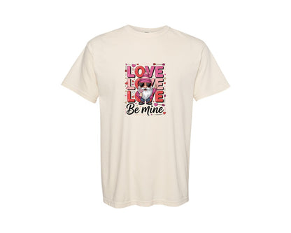 brand:Comfort Colors|color:Ivory|Be Mine Valentine Gnome Love T Shirt Graphic T-Shirt