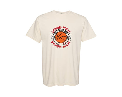 brand:Comfort Colors|color:Ivory|Basketball Senior Night 2025 Graphic T-Shirt