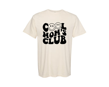 brand:Comfort Colors|color:Ivory|Cool Moms Club Wavy 2 Graphic T-Shirt