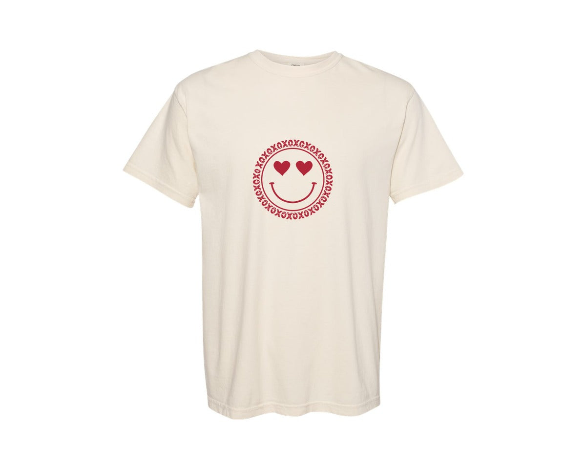 brand:Comfort Colors|color:Ivory|Retro Valentines Pnglove Graphic T-Shirt