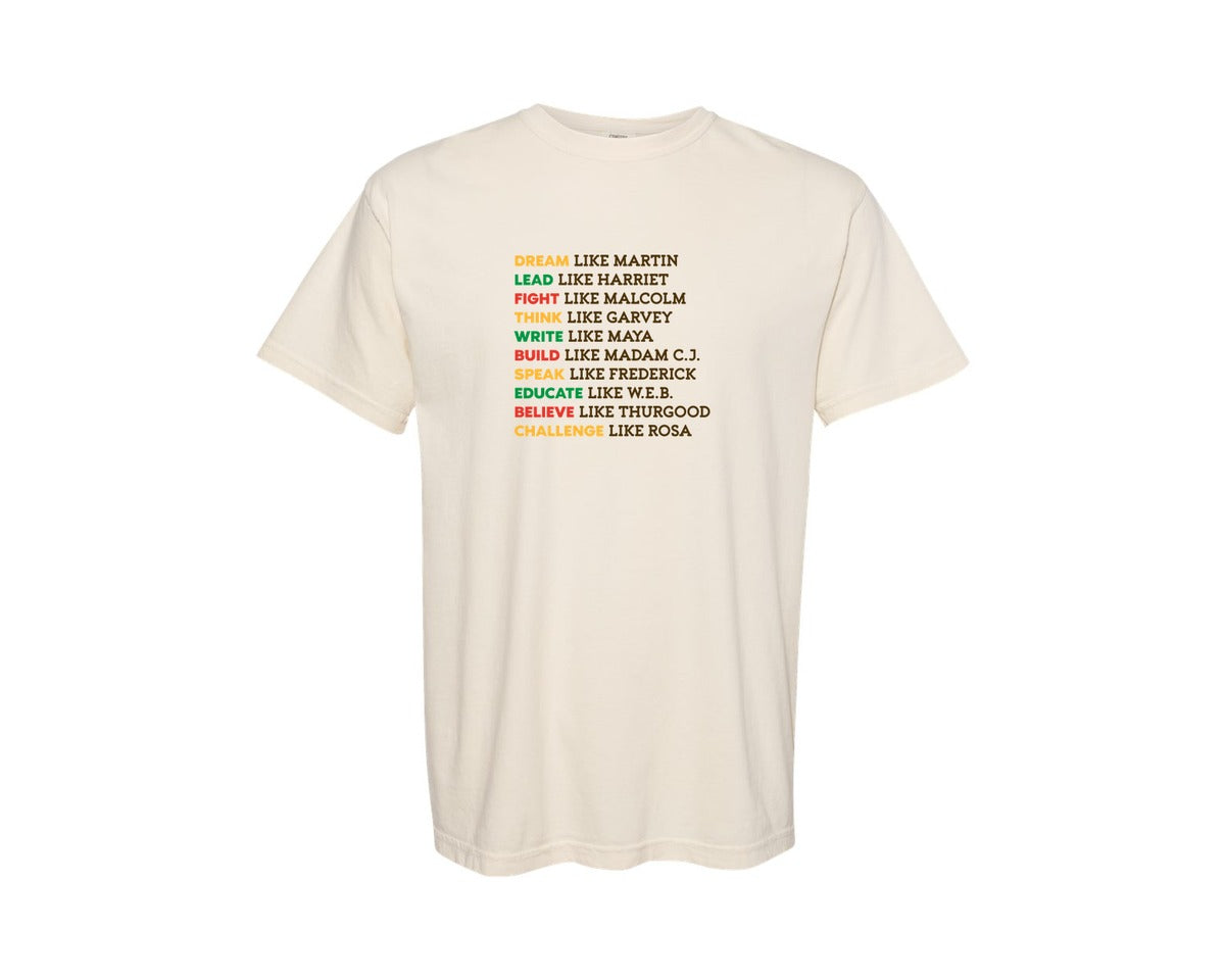 brand:Comfort Colors|color:Ivory|Dream Like Martin T Shirt Graphic T-Shirt