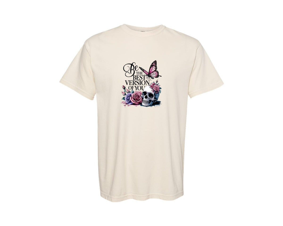 brand:Comfort Colors|color:Ivory|Be The Best Version Of You Self Love 2 Graphic T-Shirt