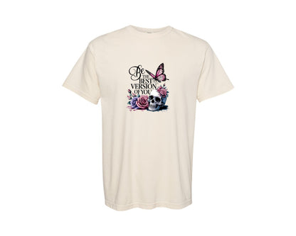 brand:Comfort Colors|color:Ivory|Be The Best Version Of You Self Love 2 Graphic T-Shirt