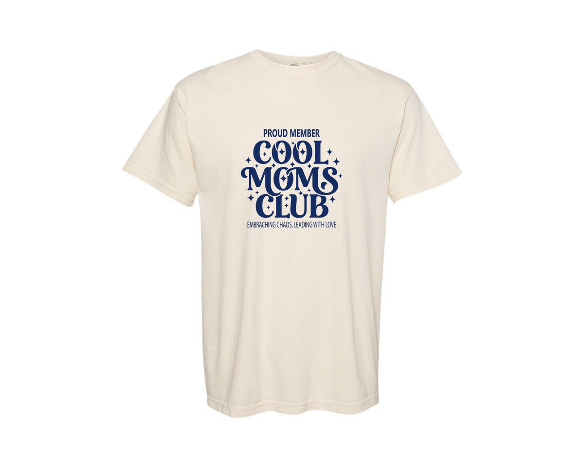 brand:Comfort Colors|color:Ivory|Proud Cool Moms Club Graphic T-Shirt
