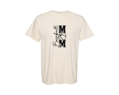 brand:Comfort Colors|color:Ivory|Baseball Mom Baseball Mom 2 Graphic T-Shirt