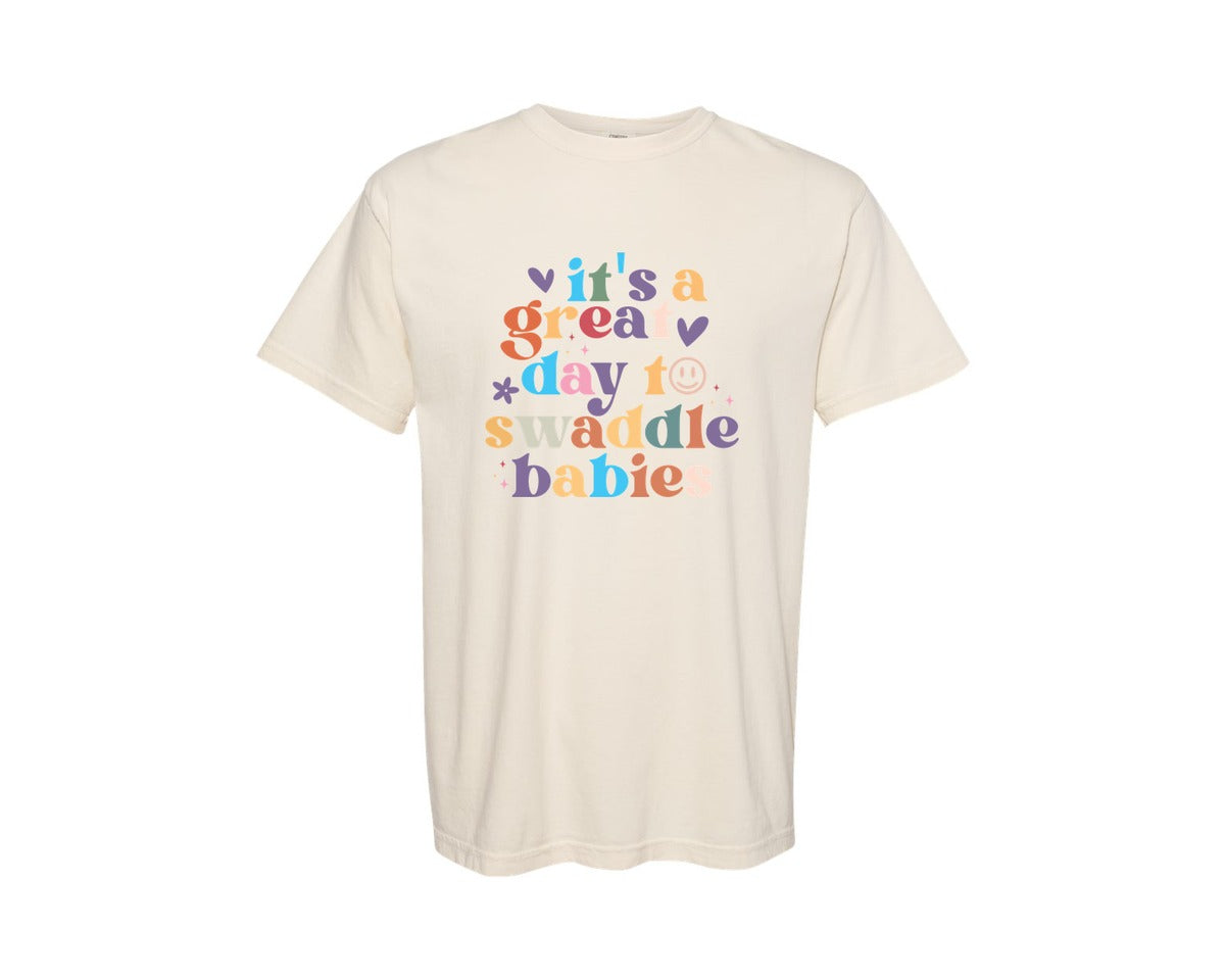 brand:Comfort Colors|color:Ivory|Its A Beautiful Day To Catch Babies Graphic T-Shirt