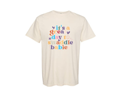 brand:Comfort Colors|color:Ivory|Its A Beautiful Day To Catch Babies Graphic T-Shirt