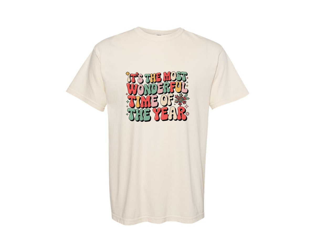 brand:Comfort Colors|color:Ivory|Christmas 2 Graphic T-Shirt