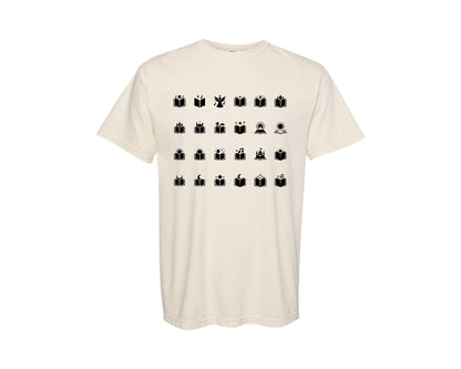 brand:Comfort Colors|color:Ivory|Open Book With Fantasy Graphic T-Shirt