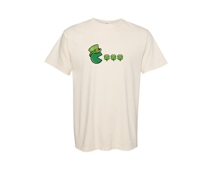 brand:Comfort Colors|color:Ivory|Shamrock Funny Leprechaun Graphic T-Shirt