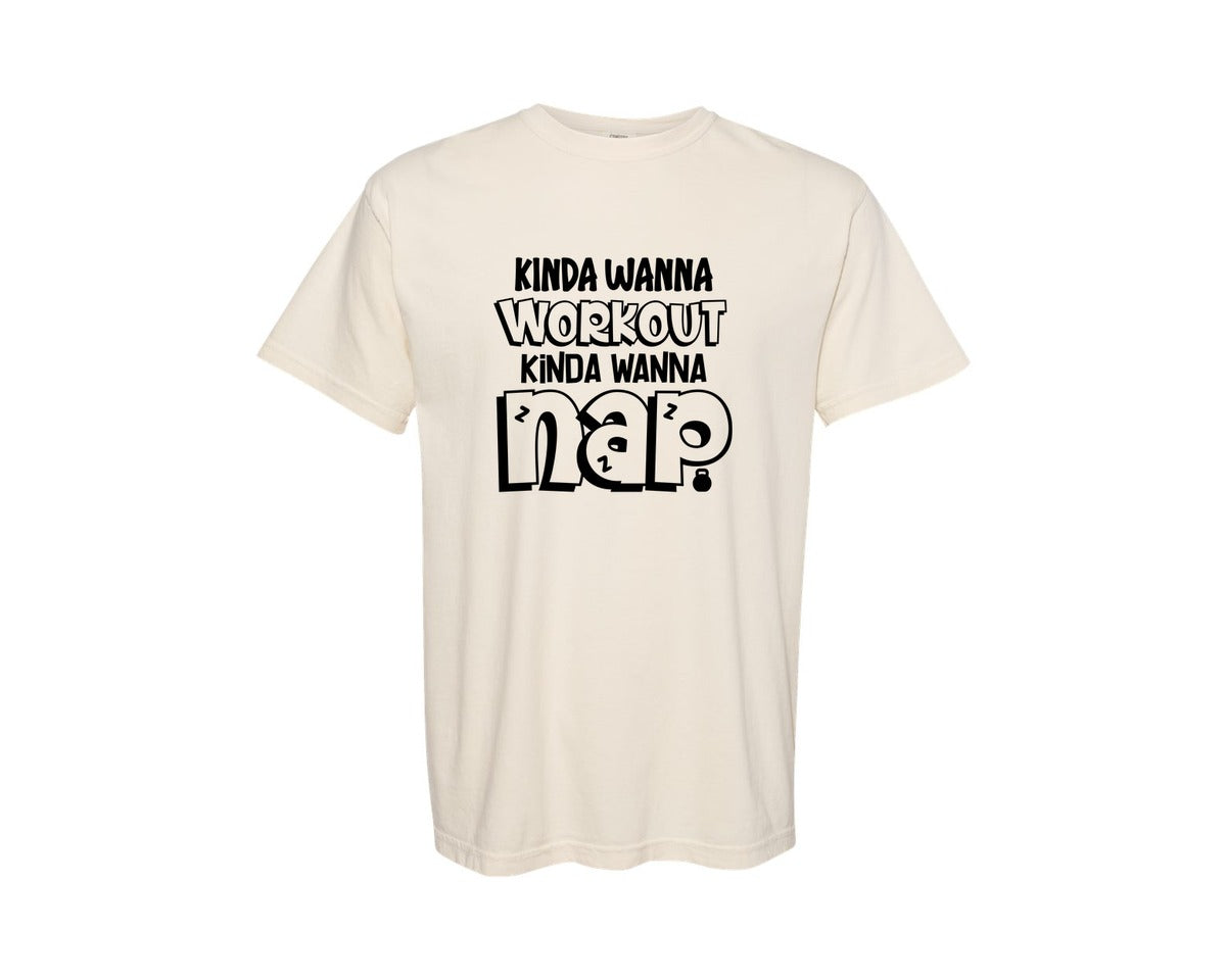 brand:Comfort Colors|color:Ivory|Workout Gym Tank Exercise Graphic T-Shirt