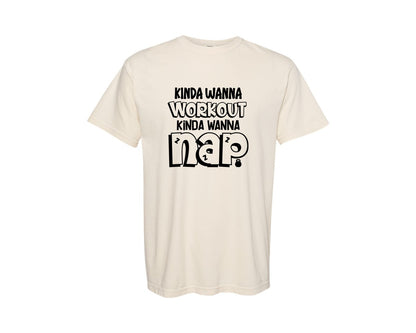 brand:Comfort Colors|color:Ivory|Workout Gym Tank Exercise Graphic T-Shirt