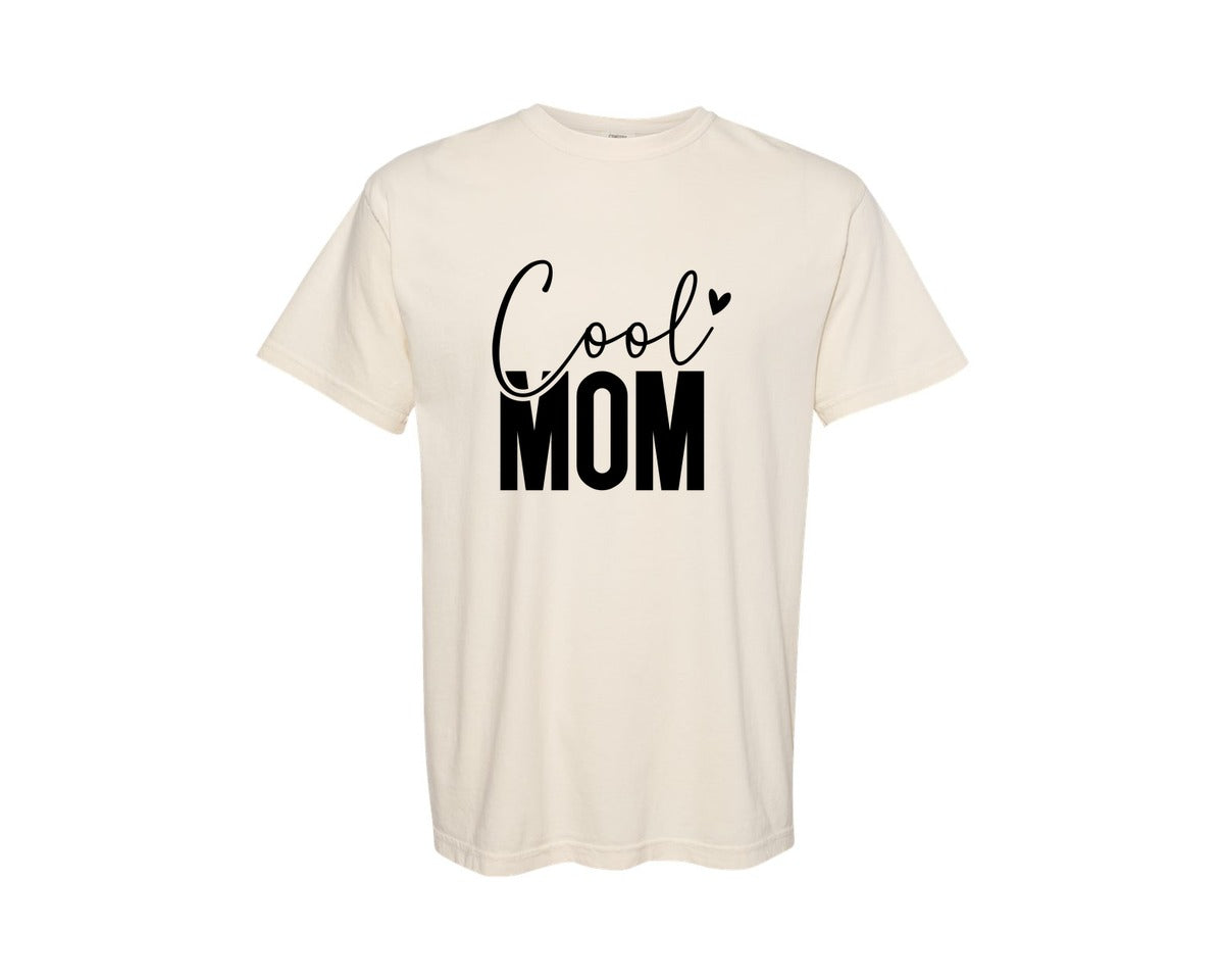 brand:Comfort Colors|color:Ivory|Cool Mom Funny Mom Mama Graphic T-Shirt