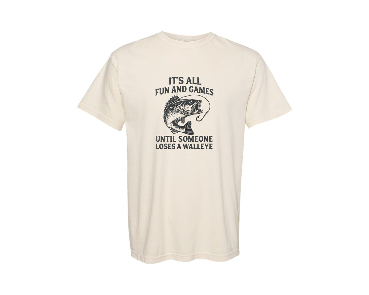 brand:Comfort Colors|color:Ivory|Its All Fun And Games Until Someone Los 2 Graphic T-Shirt