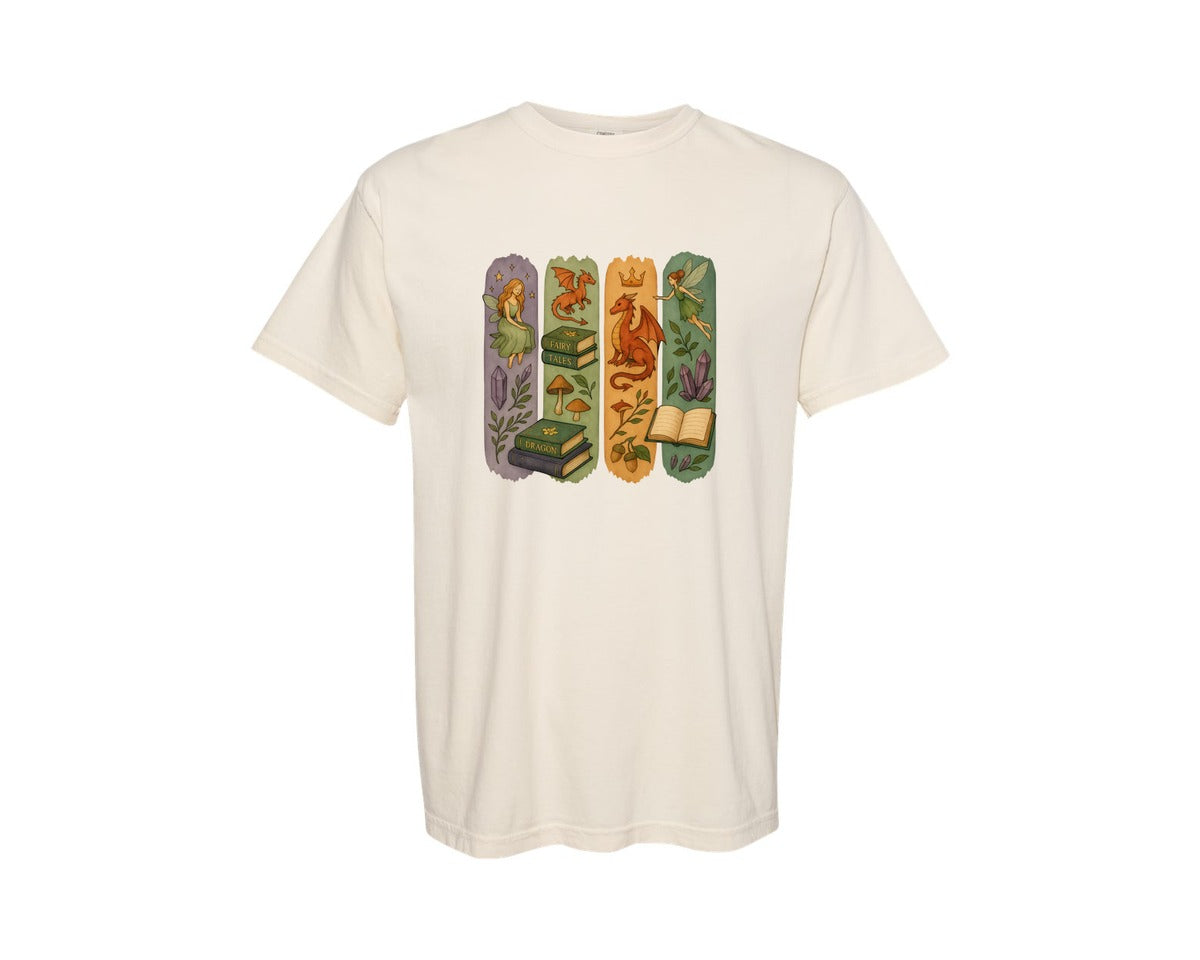 brand:Comfort Colors|color:Ivory|Book Lovers Brushstroke 2 2 Graphic T-Shirt