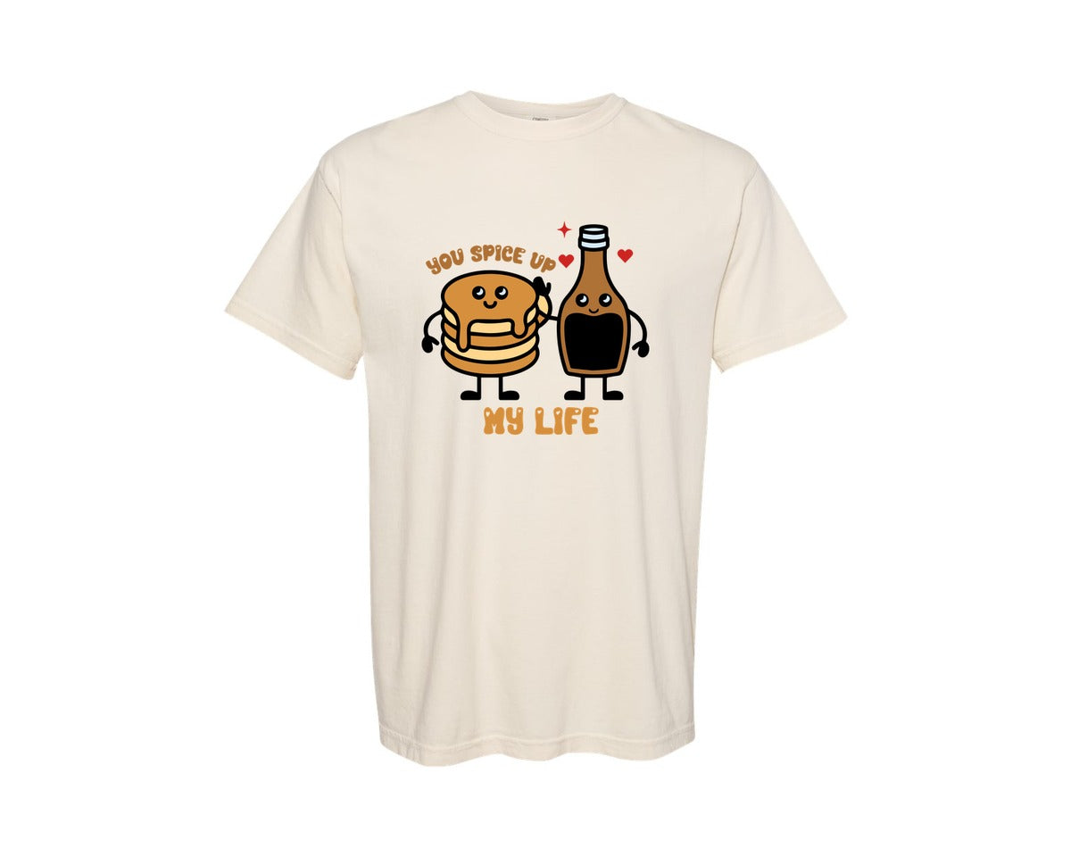 brand:Comfort Colors|color:Ivory|You Spice Up My Life Cute Food Love Graphic T-Shirt