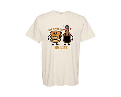 brand:Comfort Colors|color:Ivory|You Spice Up My Life Cute Food Love Graphic T-Shirt