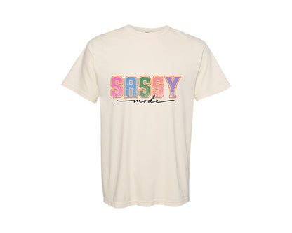 brand:Comfort Colors|color:Ivory|Sassy Mode Sassy Graphic T-Shirt