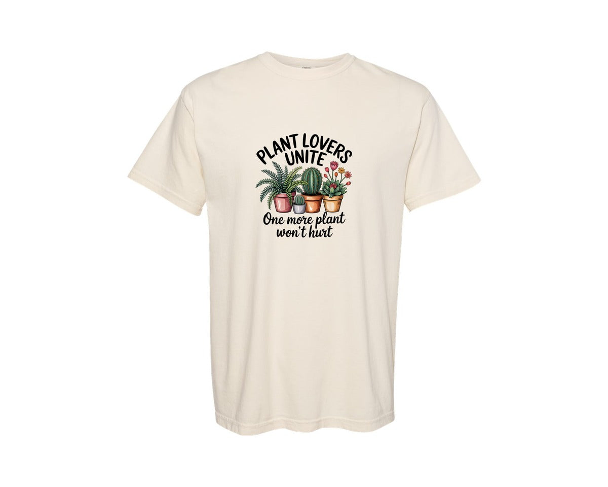brand:Comfort Colors|color:Ivory|Funny Plant Lover Graphic T-Shirt