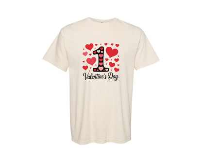brand:Comfort Colors|color:Ivory|Valentines Heart Coquette Valentine Graphic T-Shirt