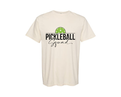 brand:Comfort Colors|color:Ivory|Pickleball Squad Design Graphic T-Shirt
