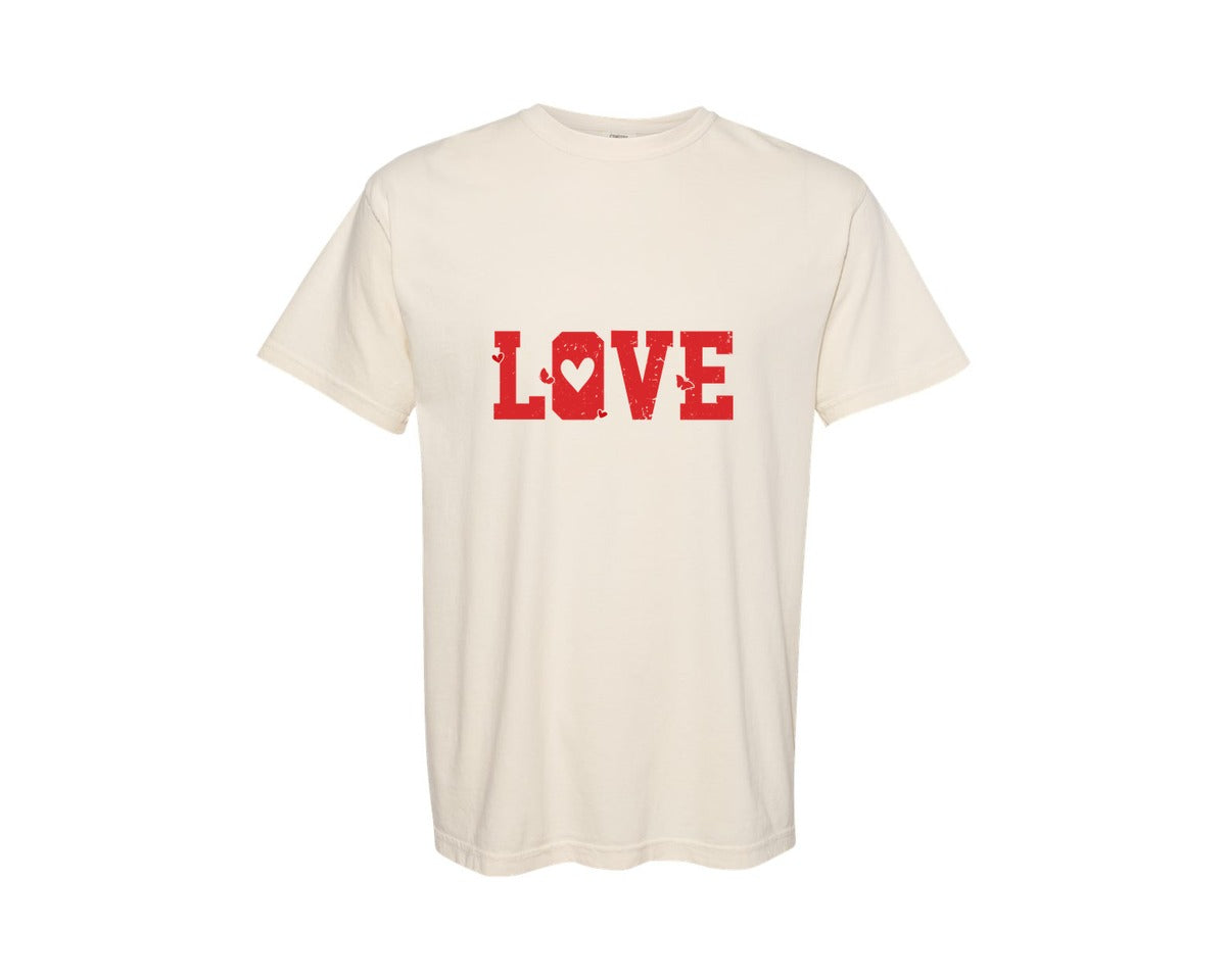 brand:Comfort Colors|color:Ivory|Love Valentines Day Cut File 2 Graphic T-Shirt