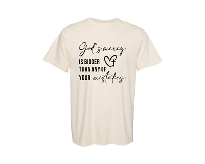 brand:Comfort Colors|color:Ivory|God Is Bigger Design Christian Graphic T-Shirt