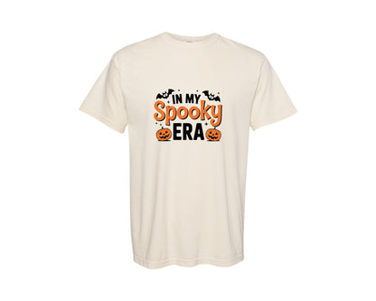 brand:Comfort Colors|color:Ivory|Spooky Era Halloween Quote Art Graphic T-Shirt