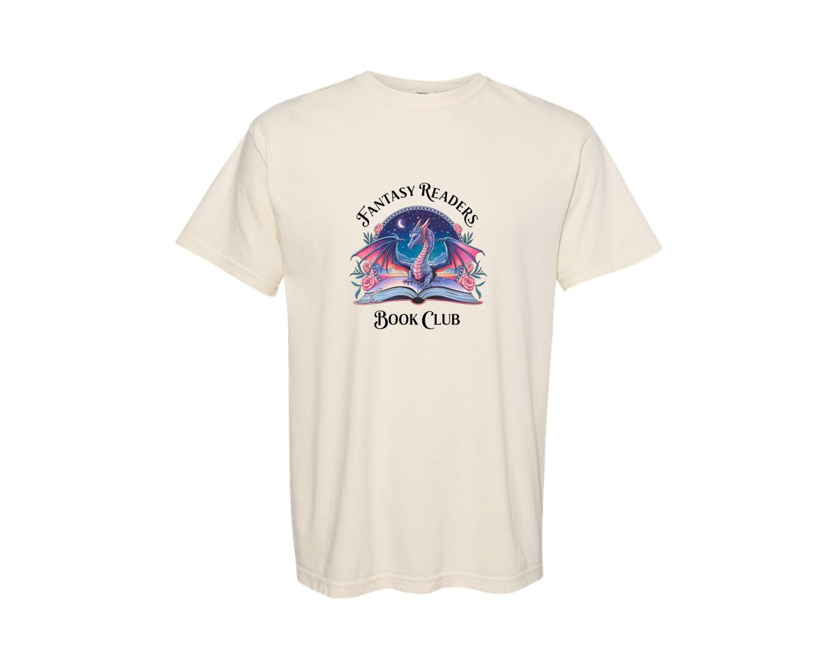 brand:Comfort Colors|color:Ivory|Fantasy Readers Book Club Book Read 2 Graphic T-Shirt