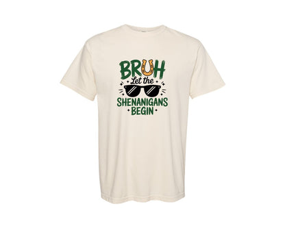 brand:Comfort Colors|color:Ivory|Funny St Patricks Day Pngshenanigans Graphic T-Shirt