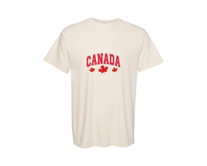 brand:Comfort Colors|color:Ivory|Canada Maple Leaf Canada Graphic T-Shirt