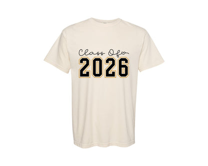 brand:Comfort Colors|color:Ivory|Class Of 2026 Graduation 2026 2 Graphic T-Shirt